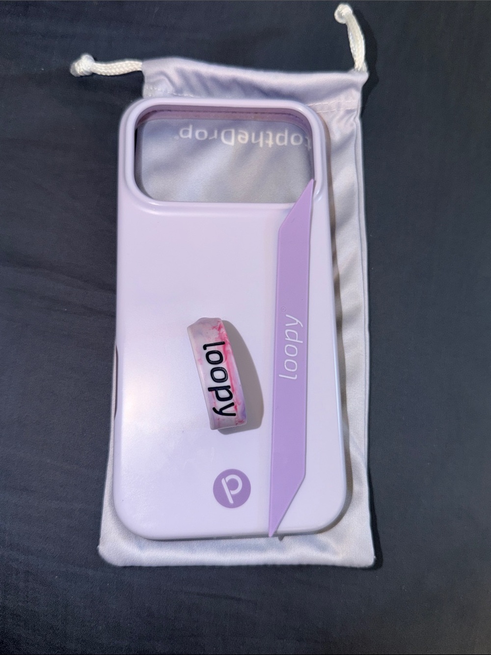 Loopy Case Lavender Phone Case with Built-In Grip Strap
